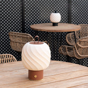 Ice Cream Portable Lamp. Medium. Leather