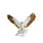 Freedom Eagle Sculpture. White and Copper