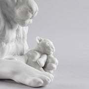 Lion with Cub Figurine