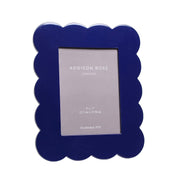 Addison Ross - Navy Scalloped Lacquer Photo Frame