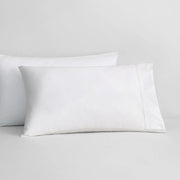 1000 TC Cotton Sateen Plain Dyed King Flat Sheet Snow