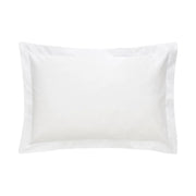 500 TC Cotton Sateen Plain Dyed King Flat Sheet Snow
