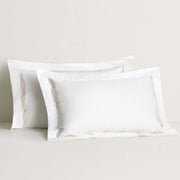 Palais Trellis Gulf Super King Duvet Cover Snow/Almond