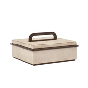 Addison Ross - Small Ecru Faux Shagreen Box