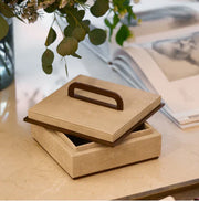 Addison Ross - Small Ecru Faux Shagreen Box