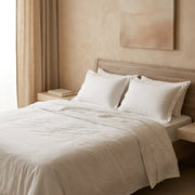 300 TC Luxury Everyday Sateen Fitted Sheet Emperor White